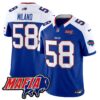Buffalo Bills 2024 Bills Mafia Patch Vapor Limited Jersey – All Stitched – Royal Alternate – Matt Milano Jersey