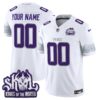 Minnesota Vikings King Of The North Patch Throwback Vapor Limited Custom Jersey V2 – All Stitched – Winter Warrior Jersey