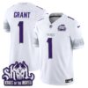 Minnesota Vikings King Of The North Patch Vapor Limited Jersey V2 – All Stitched – Winter Warrior – Bud Grant Jersey