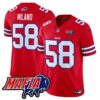 Buffalo Bills 2024 Bills Mafia Patch Vapor Limited Jersey – All Stitched – Red – Matt Milano Jersey