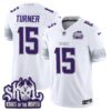 Minnesota Vikings King Of The North Patch Vapor Limited Jersey V2 – All Stitched – Winter Warrior – Dallas Turner Jersey