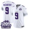 Minnesota Vikings King Of The North Patch Vapor Limited Jersey V2 – All Stitched – Winter Warrior – J.J. McCarthy Jersey