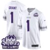 Minnesota Vikings 2024 Winter Warrior Skol Patch Game Jersey – All Stitched – White – Bud Grant Jersey