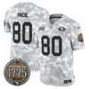 49ers 2024 Salute to Service Establishment Year Patch Vapor Limited Jersey – All Stitched – Navy – Jerry Rice Jersey
