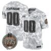 Eagles 2024 Salute to Service Establishment Year Patch Vapor Limited Custom Jersey – All Stitched – Army Jersey