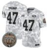 49ers 2024 Salute to Service Establishment Year Patch Vapor Limited Jersey – All Stitched – Navy – Donald Trump Jersey