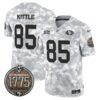 49ers 2024 Salute to Service Establishment Year Patch Vapor Limited Jersey – All Stitched – Marines – George Kittle Jersey