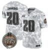 Eagles 2024 Salute to Service Establishment Year Patch Vapor Limited Jersey – All Stitched – Army – Brian Dawkins Jersey