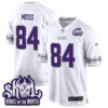 Minnesota Vikings 2024 Winter Warrior Skol Patch Game Jersey – All Stitched – White – Randy Moss Jersey