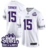 Minnesota Vikings 2024 Winter Warrior Skol Patch Game Jersey – All Stitched – White – Dallas Turner Jersey