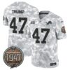 Detroit Lions 2024 Salute to Service Establishment Year Patch Vapor Limited Jersey – All Stitched – Air Force – Donald Trump Jersey