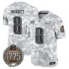 Eagles 2024 Salute to Service Establishment Year Patch Vapor Limited Jersey – All Stitched – Army – Kenny Pickett Jersey
