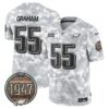 Eagles 2024 Salute to Service Establishment Year Patch Vapor Limited Jersey – All Stitched – Air Force – Brandon Graham Jersey
