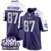 Minnesota Vikings 2024 Winter Warrior Skol Patch Game Jersey – All Stitched – Purple Alternate – T.J. Hockenson Jersey
