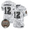 Eagles 2024 Salute to Service Establishment Year Patch Vapor Limited Jersey – All Stitched – Army – Randall Cunningham Jersey