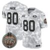 49ers 2024 Salute to Service Establishment Year Patch Vapor Limited Jersey – All Stitched – Army – Jerry Rice Jersey