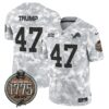 Detroit Lions 2024 Salute to Service Establishment Year Patch Vapor Limited Jersey – All Stitched – Army – Donald Trump Jersey