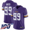 Nike Vikings #99 Danielle Hunter Purple Team Color Men’s Stitched NFL 100th Season Vapor Limited Jersey