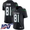 Nike Jets #81 Quincy Enunwa Black Alternate Men’s Stitched NFL 100th Season Vapor Limited Jersey