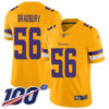 Nike Vikings #56 Garrett Bradbury Gold Men’s Stitched NFL Limited Inverted Legend 100th Season Jersey