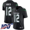 Nike Jets #12 Joe Namath Black Alternate Men’s Stitched NFL 100th Season Vapor Limited Jersey