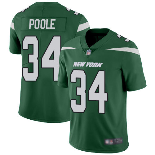 Nike Jets #34 Brian Poole Green Team Color Men’s Stitched NFL Vapor Untouchable Limited Jersey