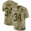 Nike Jets #34 Brian Poole Camo Men’s Stitched NFL Limited 2018 Salute To Service Jersey