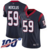 Nike Texans #59 Whitney Mercilus Navy Blue Team Color Men’s Stitched NFL 100th Season Vapor Limited Jersey