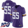 Nike Vikings #55 Anthony Barr Purple Team Color Men’s Stitched NFL 100th Season Vapor Limited Jersey