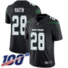 Nike Jets #28 Curtis Martin Black Alternate Men’s Stitched NFL 100th Season Vapor Limited Jersey