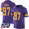 Nike Vikings #97 Everson Griffen Purple Men’s Stitched NFL Limited Rush 100th Season Jersey