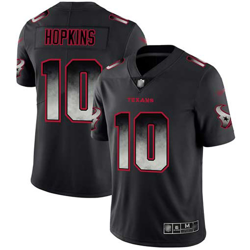 Nike Texans #10 DeAndre Hopkins Black Men’s Stitched NFL Vapor Untouchable Limited Smoke Fashion Jersey
