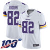 Nike Vikings #82 Kyle Rudolph White Men’s Stitched NFL 100th Season Vapor Limited Jersey