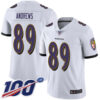 Nike Ravens #89 Mark Andrews White Men’s Stitched NFL 100th Season Vapor Limited Jersey