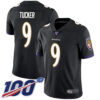Nike Ravens #9 Justin Tucker Black Alternate Men’s Stitched NFL 100th Season Vapor Limited Jersey