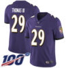 Nike Ravens #29 Earl Thomas III Purple Team Color Men’s Stitched NFL 100th Season Vapor Limited Jersey