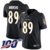 Nike Ravens #89 Mark Andrews Black Alternate Men’s Stitched NFL 100th Season Vapor Limited Jersey