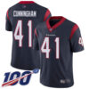 Nike Texans #41 Zach Cunningham Navy Blue Team Color Men’s Stitched NFL 100th Season Vapor Limited Jersey