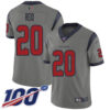 Nike Texans #20 Justin Reid Gray Men’s Stitched NFL Limited Inverted Legend 100th Season Jersey