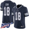 Nike Cowboys #18 Randall Cobb Navy Blue Team Color Men’s Stitched NFL 100th Season Vapor Limited Jersey