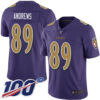 Nike Ravens #89 Mark Andrews Purple Men’s Stitched NFL Limited Rush 100th Season Jersey