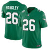 Men’s Philadelphia Eagles #26 Saquon Barkley Green 2023 F.U.S.E. Vapor Untouchable Limited Throwback Football Stitched Jersey