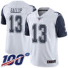 Nike Cowboys #13 Michael Gallup White Men’s Stitched NFL Limited Rush 100th Season Jersey