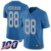 Nike Lions #88 T.J. Hockenson Blue Throwback Men’s Stitched NFL 100th Season Vapor Limited Jersey