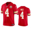 Men’s Kansas City Chiefs #4 Rashee Rice Red 2024 F.U.S.E. Vapor Untouchable Limited Football Stitched Jersey