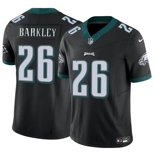 Men’s Philadelphia Eagles #26 Saquon Barkley Black 2023 F.U.S.E. Vapor Untouchable Limited Football Stitched Jersey