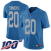 Nike Lions #20 Barry Sanders Blue Throwback Men’s Stitched NFL 100th Season Vapor Limited Jersey