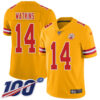 Nike Chiefs #14 Sammy Watkins Gold Men’s Stitched NFL Limited Inverted Legend 100th Season Jersey
