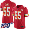Nike Chiefs #55 Frank Clark Red Team Color Men’s Stitched NFL 100th Season Vapor Limited Jersey