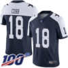 Nike Cowboys #18 Randall Cobb Navy Blue Thanksgiving Men’s Stitched NFL 100th Season Vapor Throwback Limited Jersey